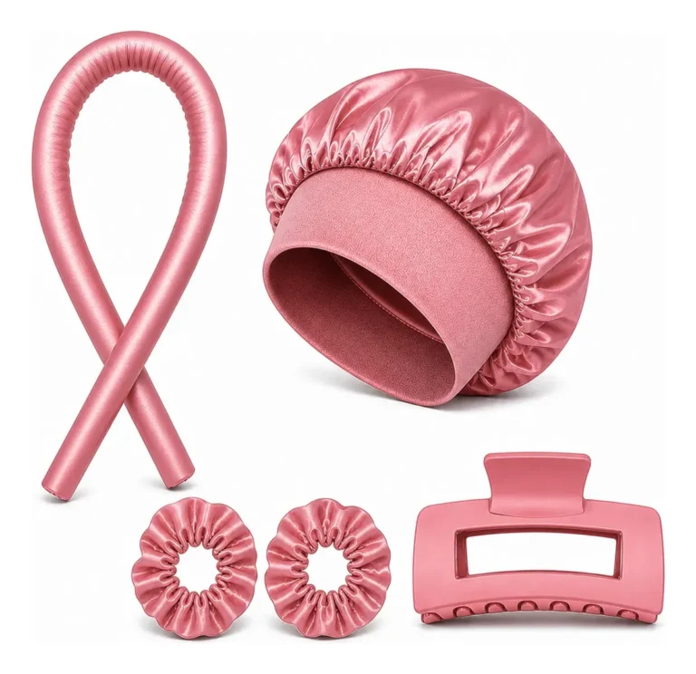 Kit para cachos sem calor com cetim