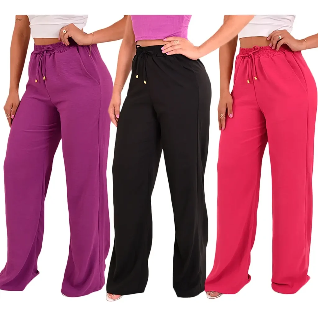 Kit Lori Modas com três pantalonas