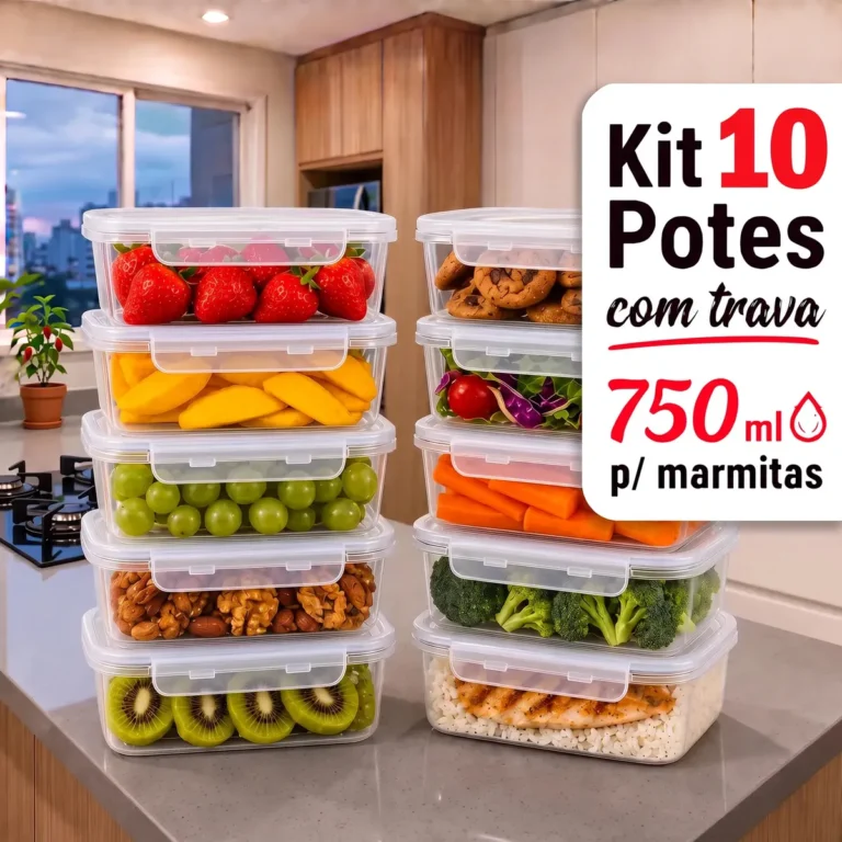 Kit Ponte Lar com dez potes de 750 ml