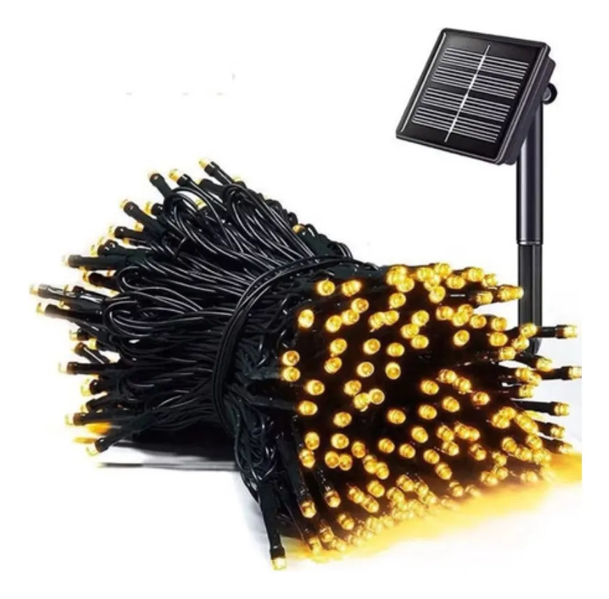 Cordão solar — 12 m e 100 LEDs