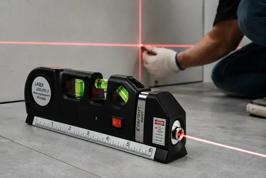 GG Product com nível laser e trena de 3 m