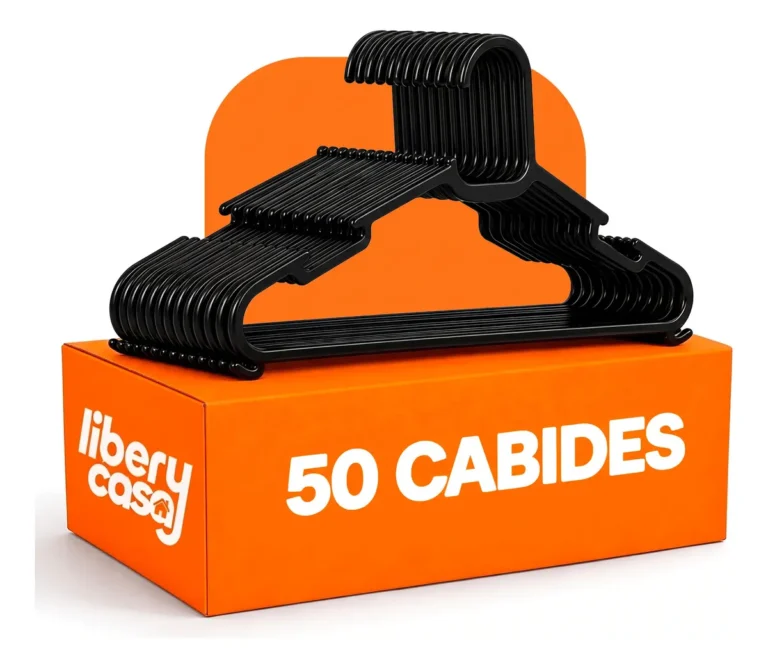 Kit Libery Casa com 50 cabides plásticos