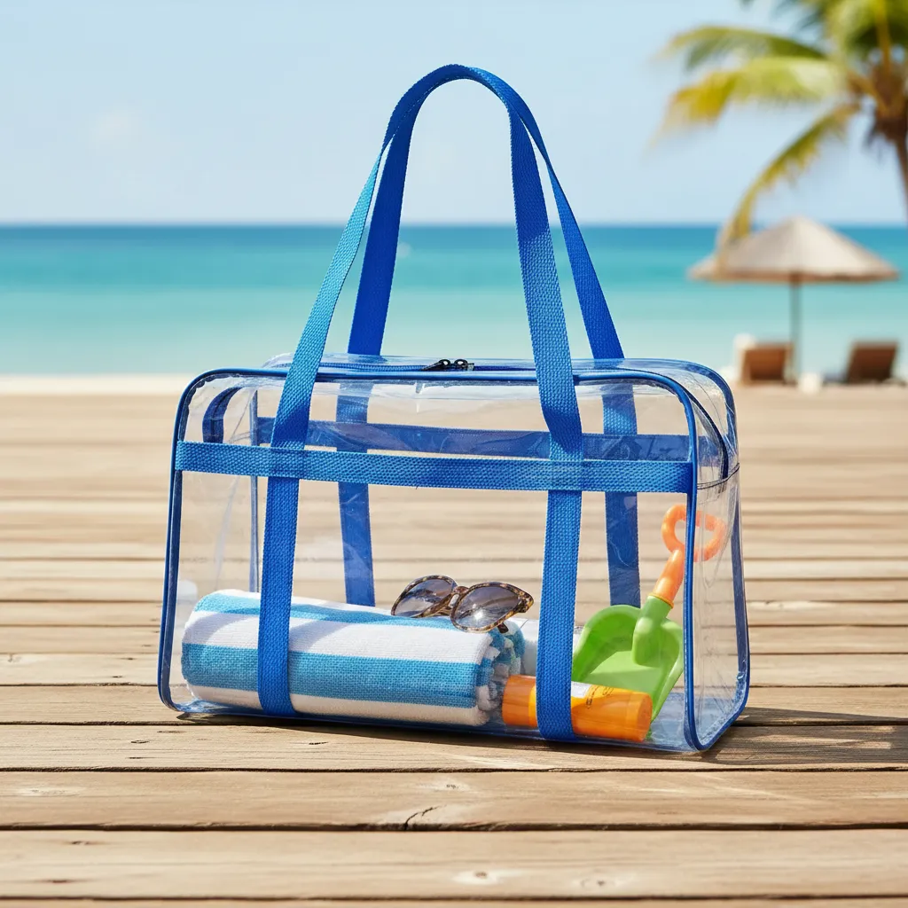 Bolsa transparente Darka em PVC
