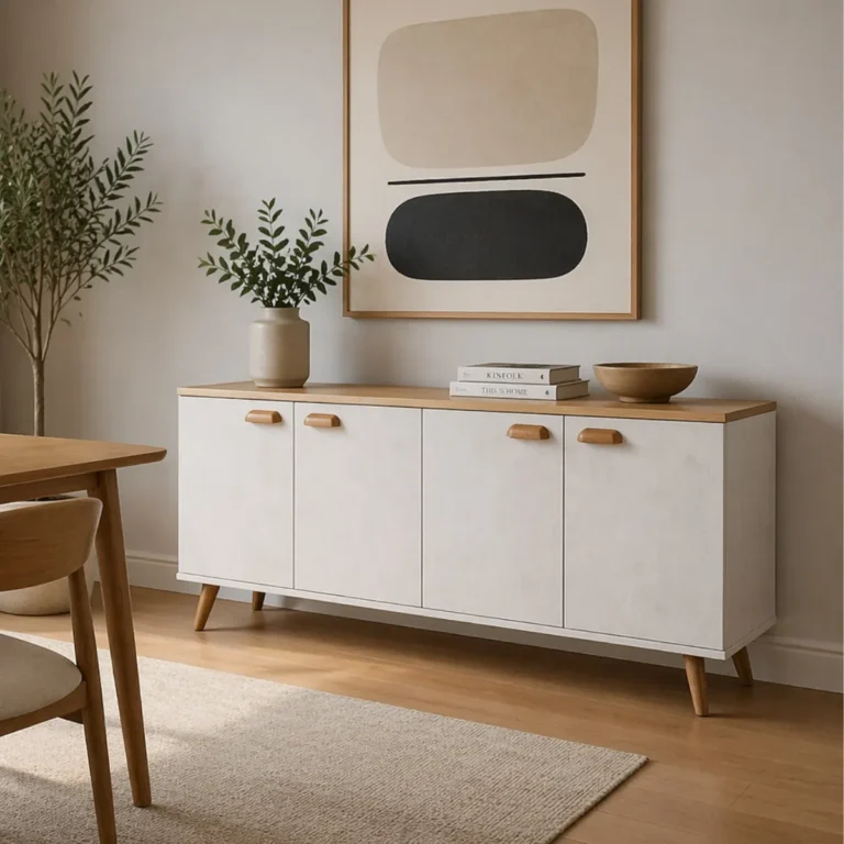 Balcão aparador branco de 120 cm