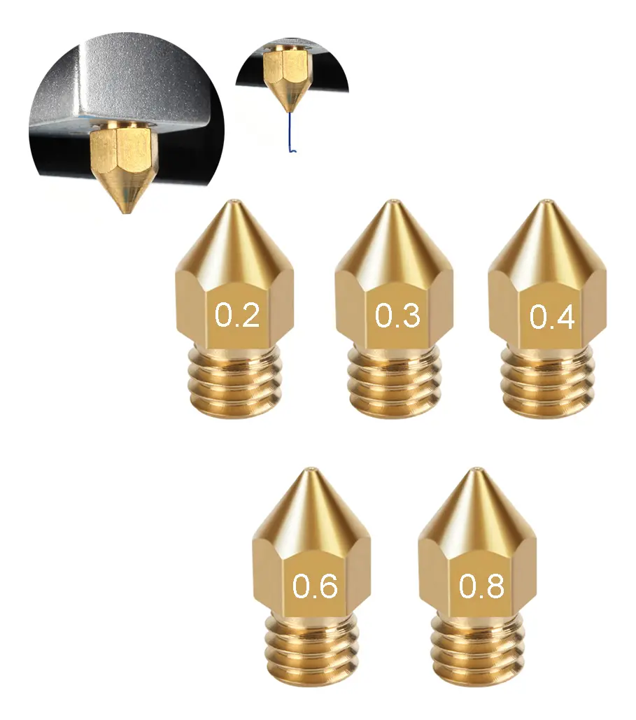Kit Merello com 5 bicos MK8 de latão