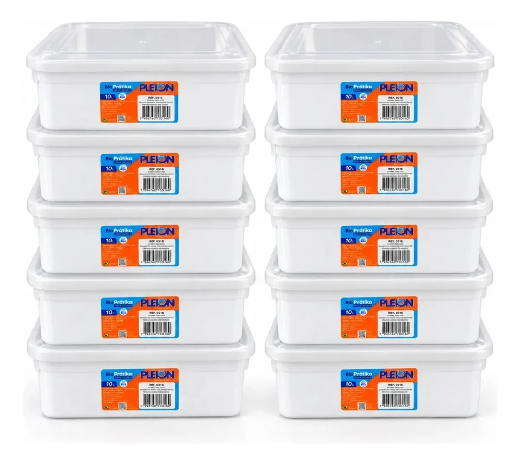 Kit Pleion Bioprátika com dez caixas de 10 L