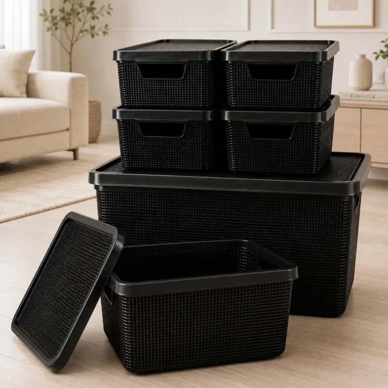 Kit Arquiplast com seis caixas em três tamanhos