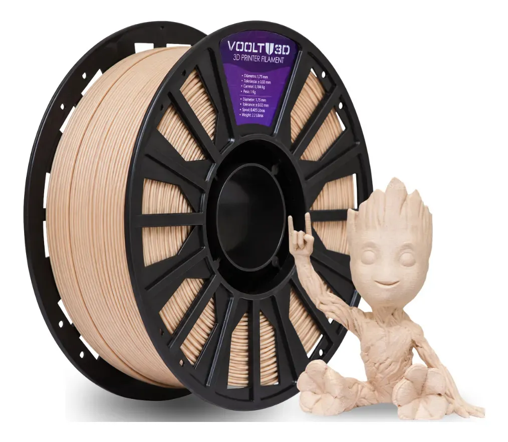 Voolt3D PLA Pinus Wood de 1 kg