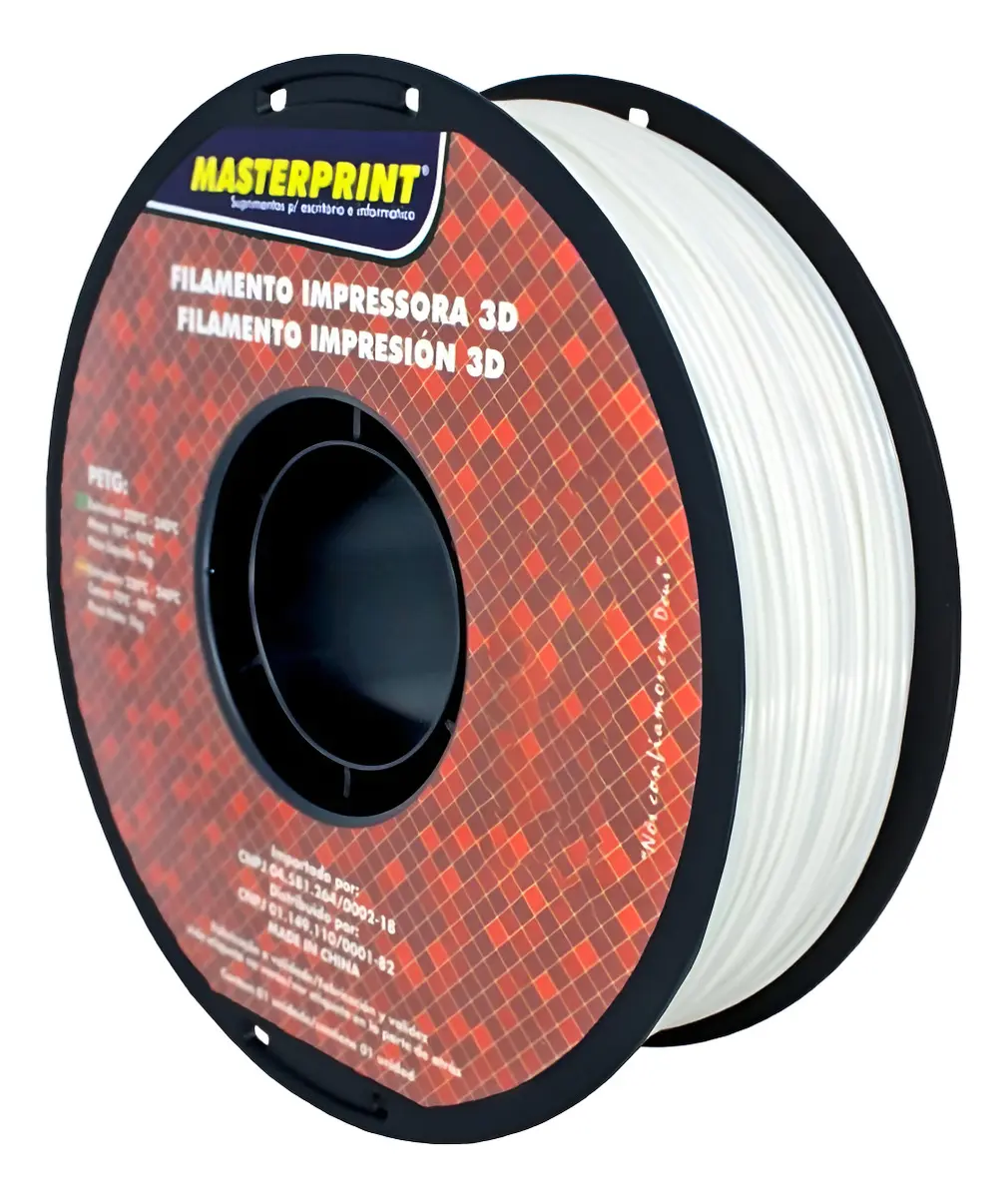 Masterprint PETG branco de 1 kg e 1,75 mm