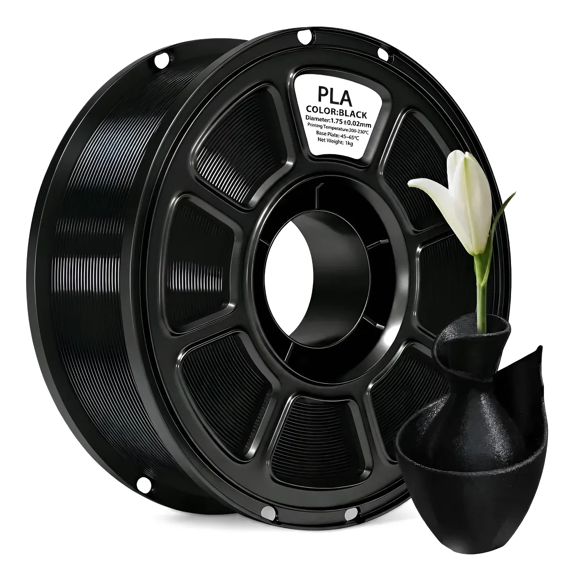 Filamento PLA genérico de 1 kg e 1,75 mm