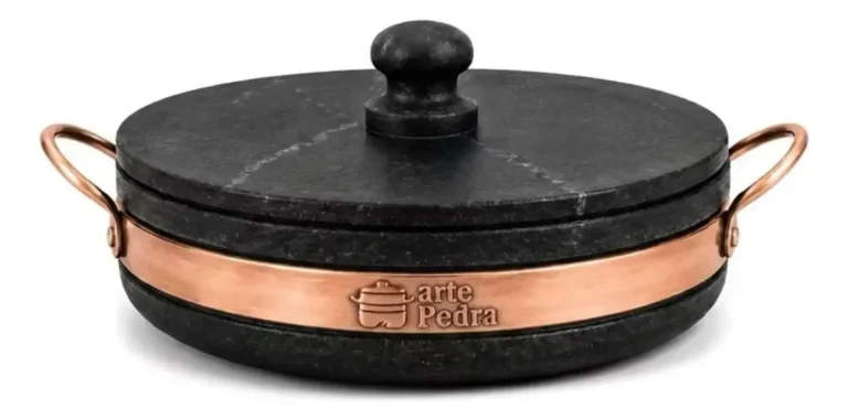 Frigideira de pedra-sabão de 18 cm